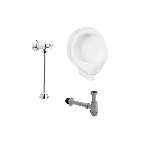 [PIO006] ORINAL MEDIANO BLANCO C/GRIF. PUSH ANTIV. CORONA