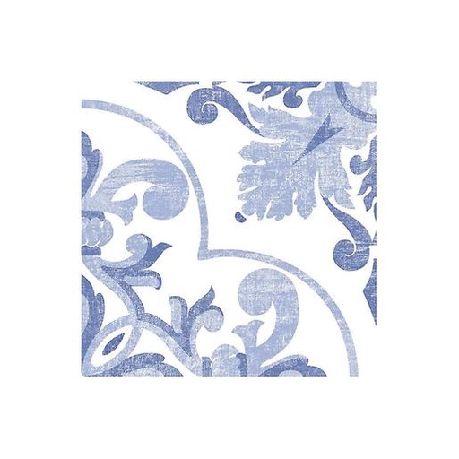 [RDG027] DECORADO CUADRADO AZIM AZUL 19.8X19.8 CORONA