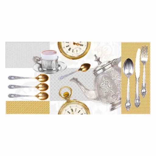 [RDB048] BASE DECORADA TEA TIME MULT. 30X60 PRIM. CORONA