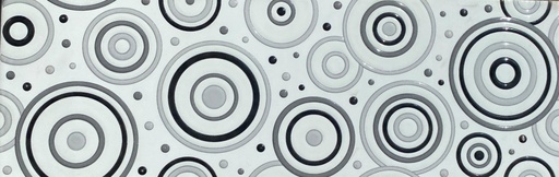 [RDG028] DECORADO TENTACION CIRCULOS NEGROS 15X45 TU CASSA