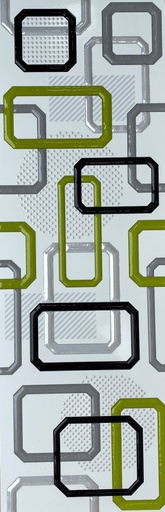 [RDG043] DECORADO CUADRADO VERDE 15X45 TU CASSA