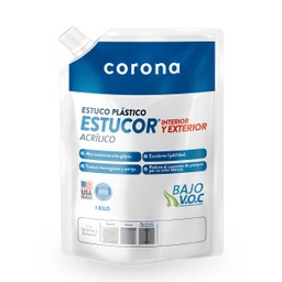 [AEX001] ESTUCOR ESTUCO PLASTICO 1KG BOLSA CORONA