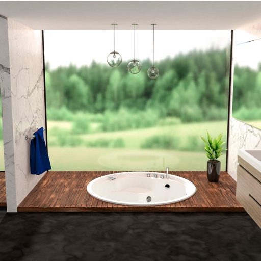 [GSJ010] HIDROMASAJE NORUEGA 156 BLANCO-C2-KT-CP FIRPLAK