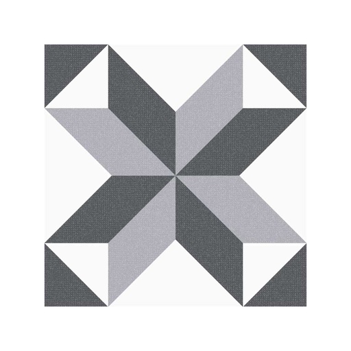 [RDG063] PISO PARED ARGENTA ROMBOS NEGRO 30.6X30.6 CORONA (1.31)