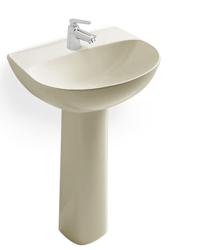 [PLC025] LAVAMANOS MANANTIAL CON PEDESTAL BONE CORONA