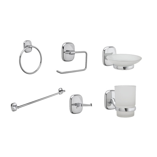 [GA6018] ACCESORIOS DE BAÑO PALMA 6PIEZAS CORONA
