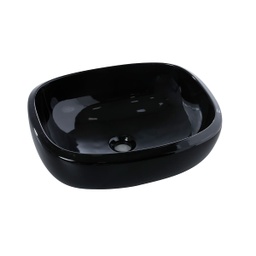 [PLV055] LAVAMANOS CASCADE NEGRO BRILLANTE CORONA