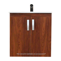 [MBF039] MUEBLE DE BAÑO ELEVADO CAOBA 60X46 COMFER