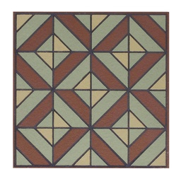 [RDG075] DECORADO ARLES ROJO 15x15 ALFA