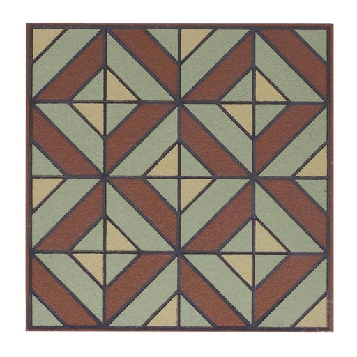 [RDG075] DECORADO ARLES ROJO 15x15 ALFA