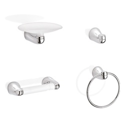 [GA4007] ACCESORIOS DE BAÑO ALUVIA 4PIEZAS CORONA