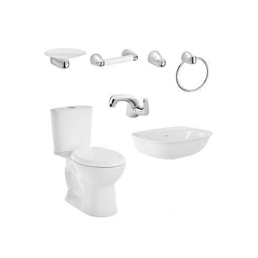 [PCS025] COMBO ALUVIA REDONDO BLANCO CORONA