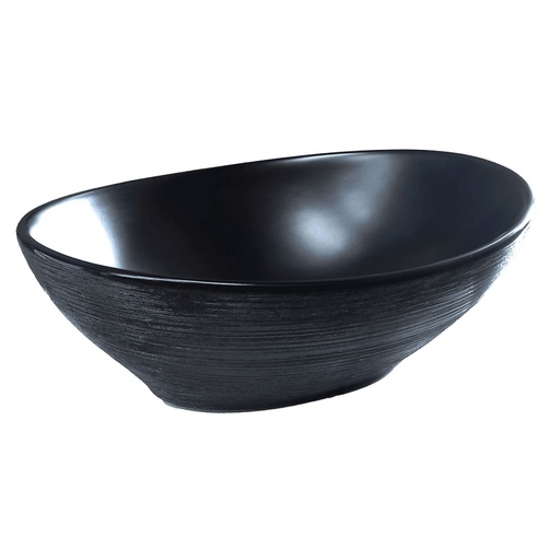 [PLV074] LAVAMANOS VESSEL LX-8515 LUXURY NEGRO 410x340x140 TU CASSA