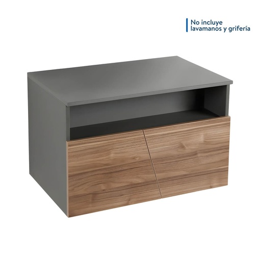 [MBF090] MUEBLE DE BAÑO ELEVADO PLUS VESSEL 70CM CORONASTONE IZQ. CORONA