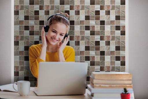 [RDM020] MOSAICO DAFNE CAFÉ 30X30 CORONA