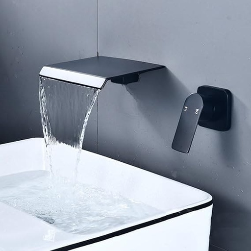 [GMM099] MONOCONT. LAVAMANOS  PARED NIAGARA BLACK BAJA CG