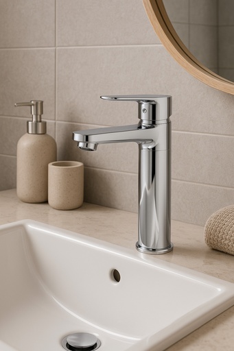 [GMM106] MONOCONT. LAVAMANOS BARCELONA ALTA CROMO CORONA