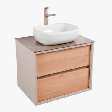Mueble para baño Corona con lavamanos tipo vessel Cascade Plus