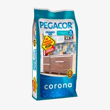 Pegacor Corona Cerámico 25 kg gris