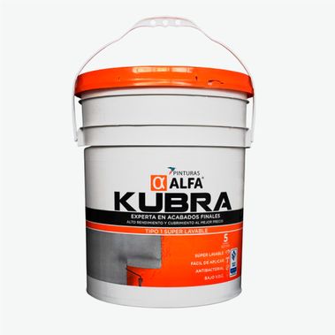 Pintura blanca para paredes tipo 1 en cuñete Alfa Kubra