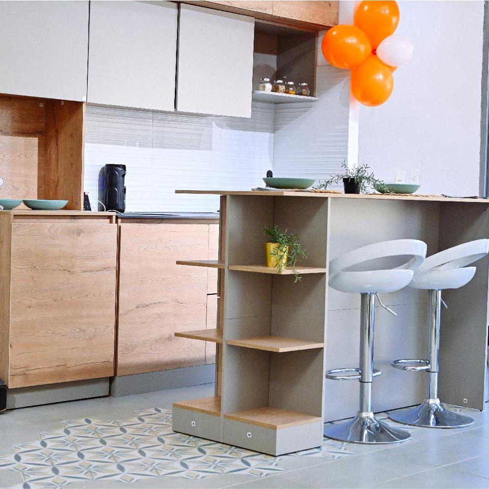 Cocinas integrales Corona, mueble superior e inferior en Barbosa