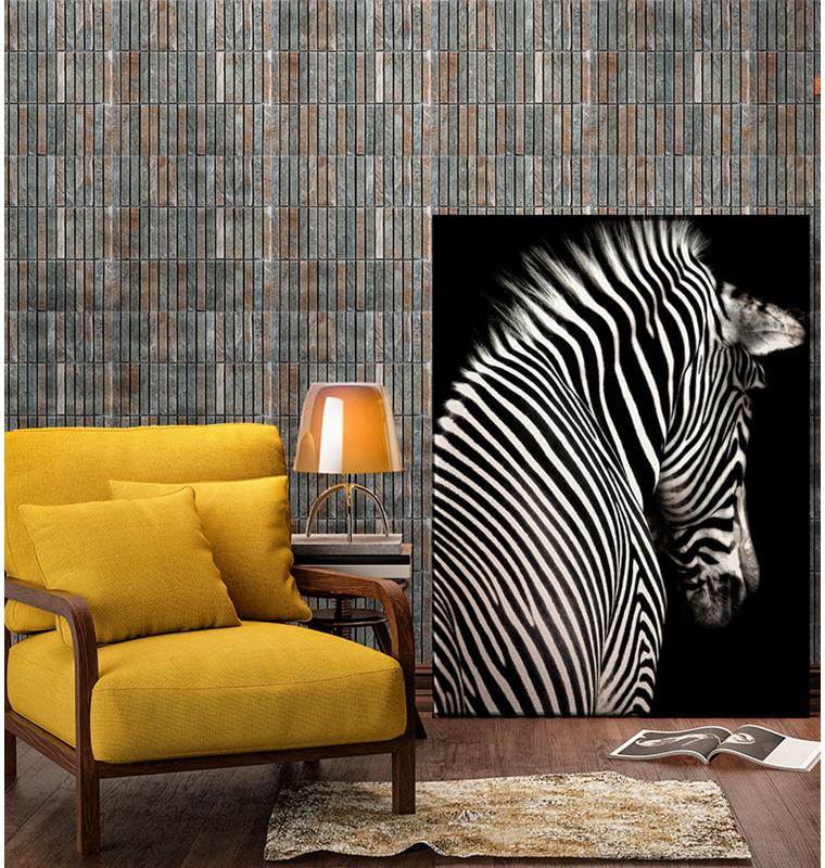 MOSAICO LINEAS MULTICOLOR 30.5X30.5 DECOR