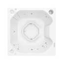 HIDROMASAJE SANTORINI 180X180 BLANCO-C2-M55 (2 LUCES - MANTENEDOR 5.5)  FIRPLAK