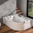 Hidromasaje Firplak Jacuzzi Portatil Honolulu 180 x 120 Blanco Izquierda