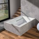 Tina de baño para empotrar Firplak Francesa 181x123 blanca