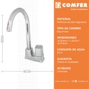 LLAVE SENCILLA LAVAPLATOS SOLID CROMO CORONA