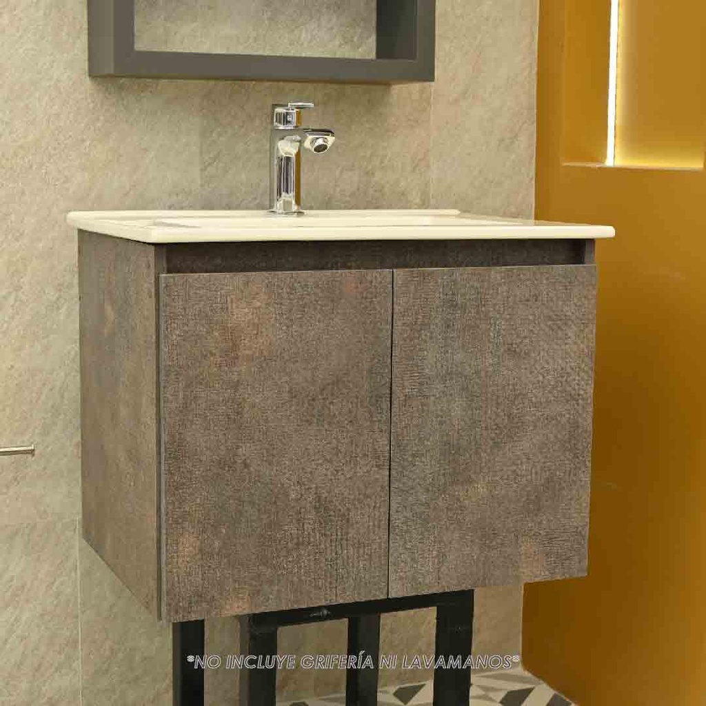 Mueble de baño-Mueble-Baño-Lavamanos-Mueble de Baño Elevado-Mueble De Baño Piso-Acoples-Sifón