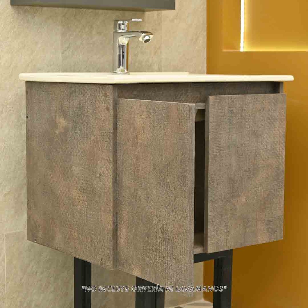 Mueble de baño-Mueble-Baño-Lavamanos-Mueble de Baño Elevado-Mueble De Baño Piso-Acoples-Sifón