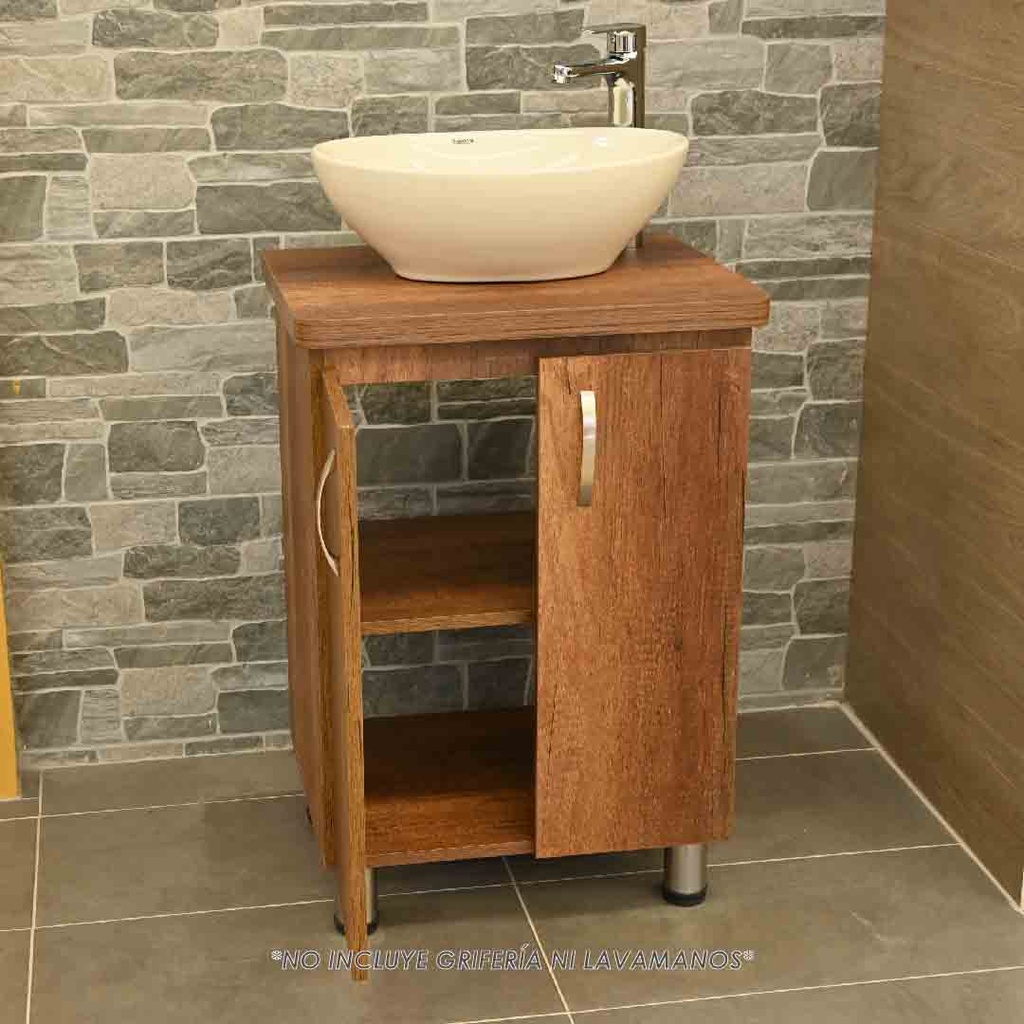 Mueble de baño-Mueble-Baño-Lavamanos-Mueble de Baño Elevado-Mueble De Baño Piso-Acoples-Sifón