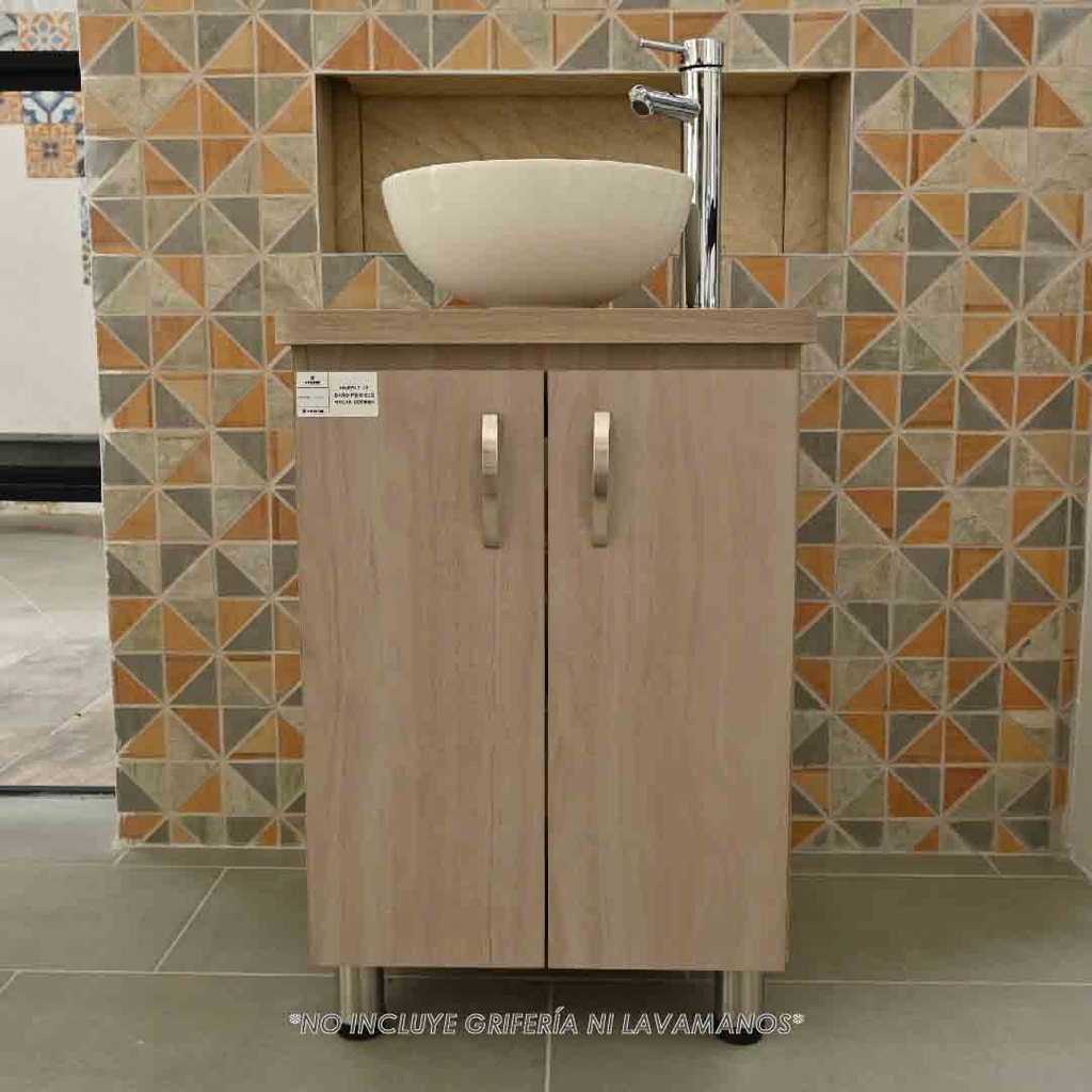 Mueble de baño-Mueble-Baño-Lavamanos-Mueble de Baño Elevado-Mueble De Baño Piso-Acoples-Sifón