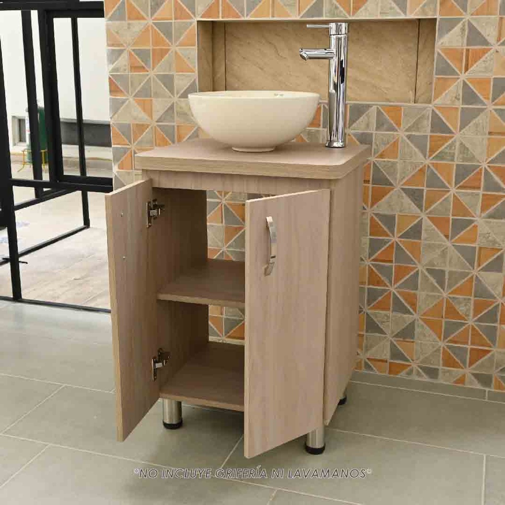 Mueble de baño-Mueble-Baño-Lavamanos-Mueble de Baño Elevado-Mueble De Baño Piso-Acoples-Sifón