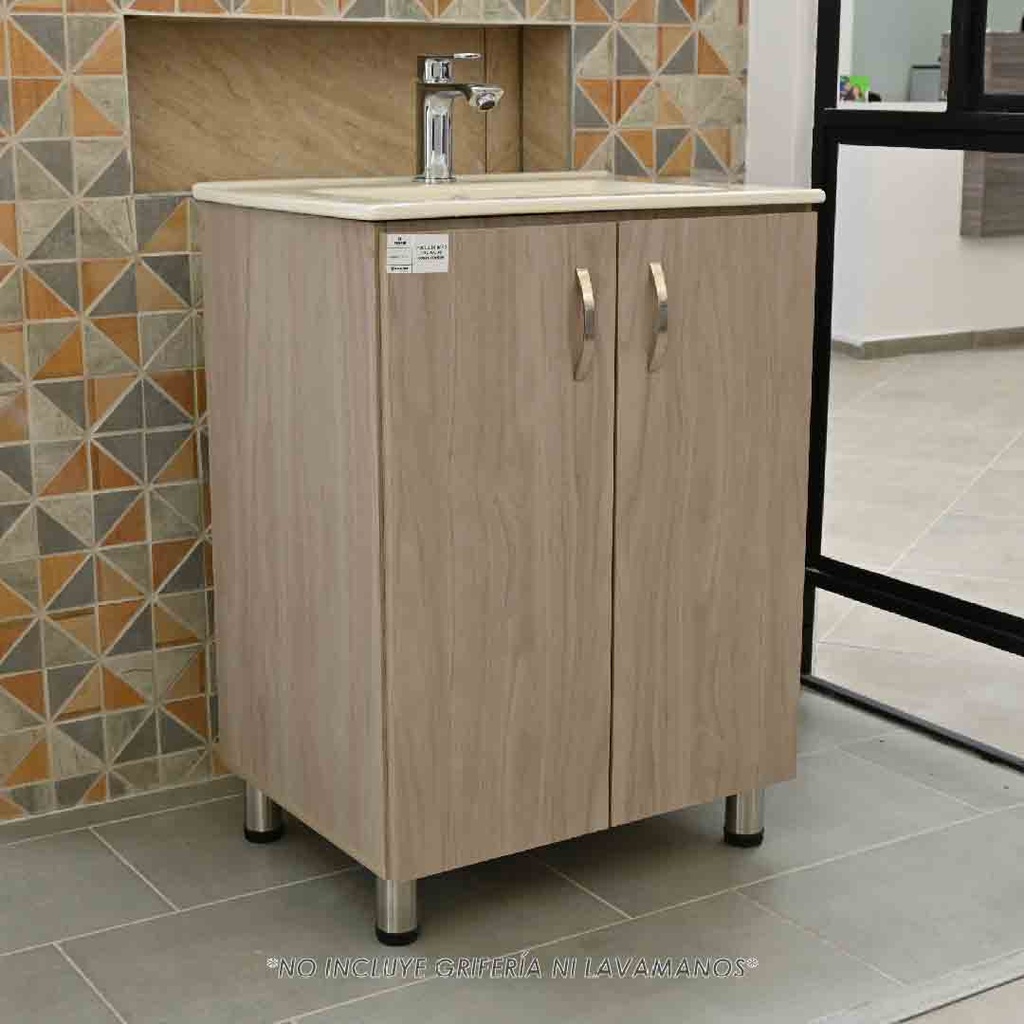 Mueble de baño-Mueble-Baño-Lavamanos-Mueble de Baño Elevado-Mueble De Baño Piso-Acoples-Sifón