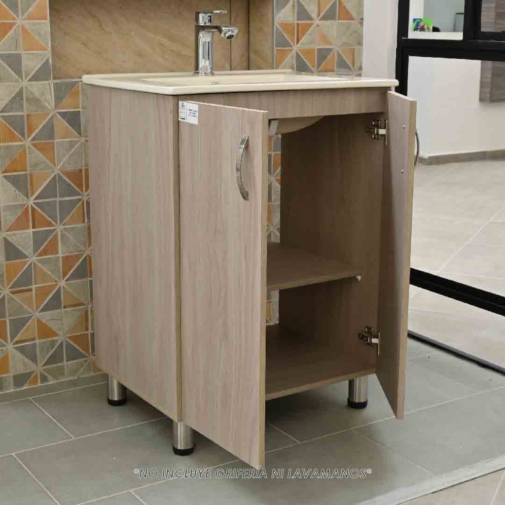 Mueble de baño-Mueble-Baño-Lavamanos-Mueble de Baño Elevado-Mueble De Baño Piso-Acoples-Sifón