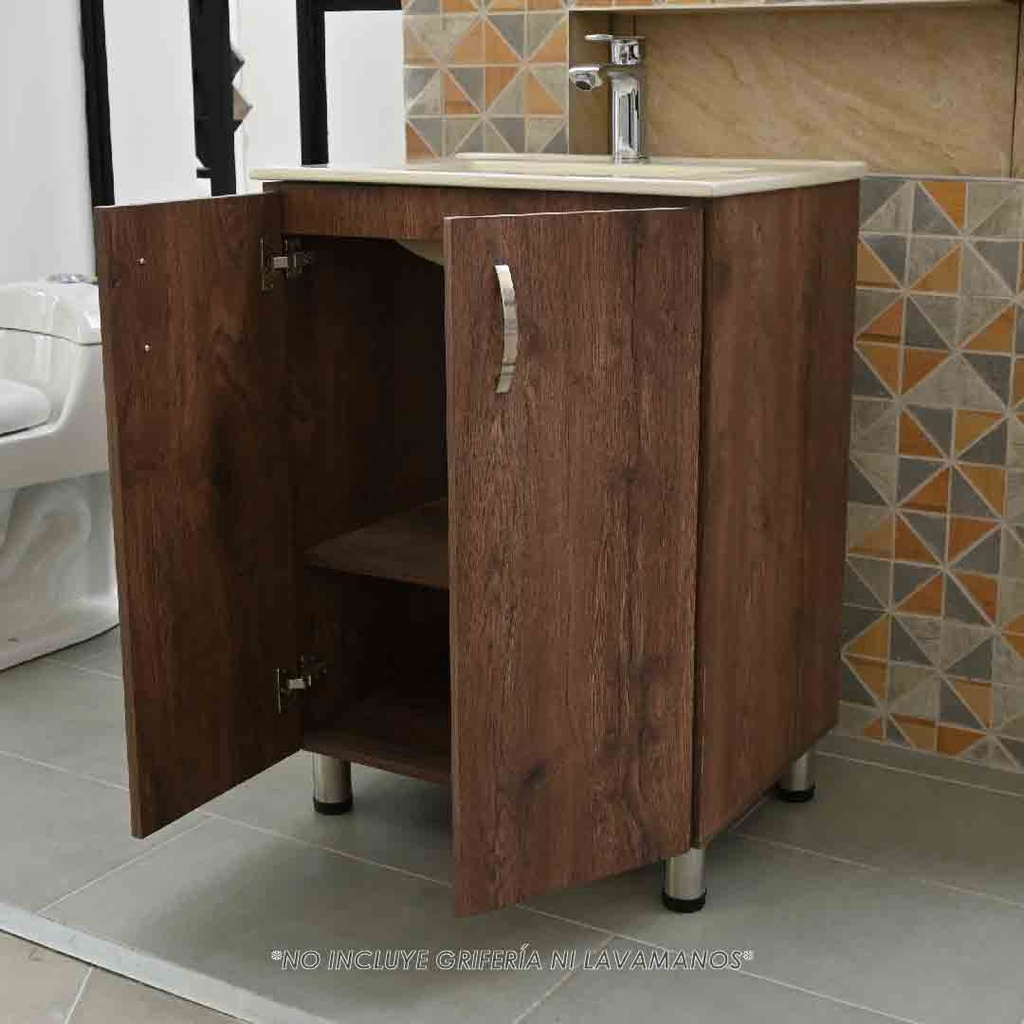 Mueble de baño-Mueble-Baño-Lavamanos-Mueble de Baño Elevado-Mueble De Baño Piso-Acoples-Sifón