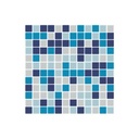 Mosaico decorativo para baño corona Venecita Confeti Azul