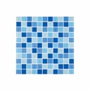 Mosaicos baños modernos corona Mosaico Cristal Confeti Azul