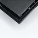 REJILLA SIFON PLASTICA CUADRADA 8X8 NEGRA