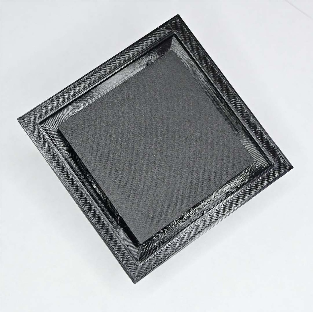 REJILLA SIFON PLASTICA CUADRADA 8X8 NEGRA