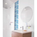 Mosaico para pared de duchas corona Venecita Confeti Azul