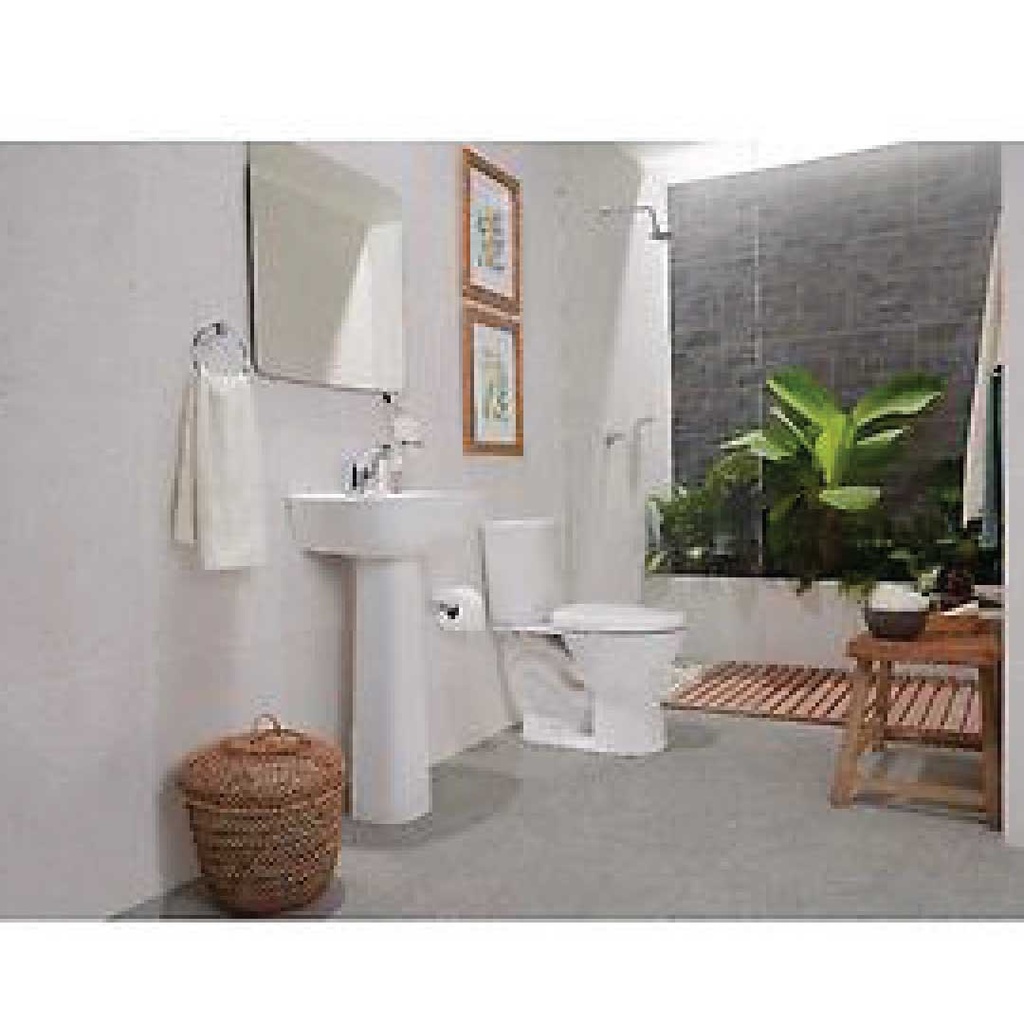 Combo completo de baño corona aluvia alongado con pedestal