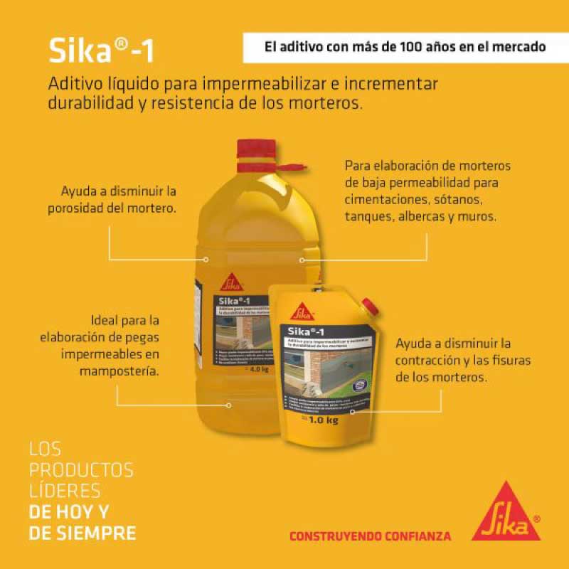 Sika 1 impermeabilizante para concreto 1 kg