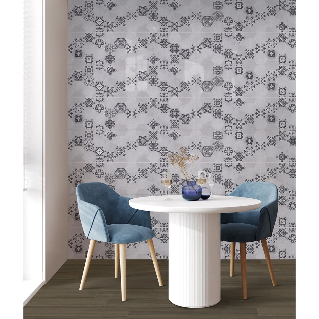 BASE DECORADA PERSEO GRIS 30X60 CORONA