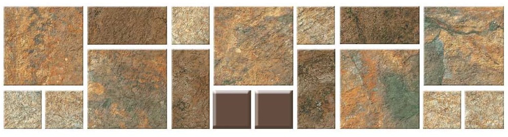 MOSAICO SANTA BIBIANA MULT. 7.3X29.8 CORONA