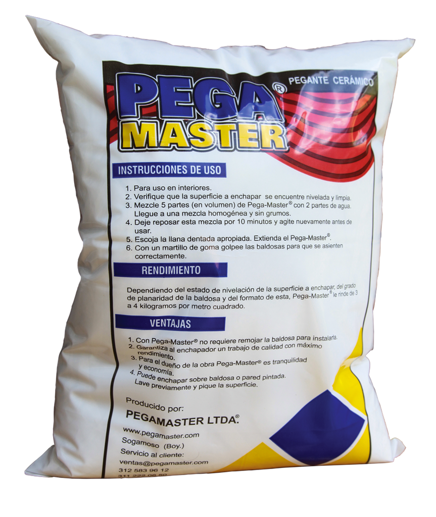 PEGANTE CERAMICO GRIS 25KG PEGAMASTER