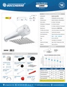DUCHA HORIZONTAL LUSSO BLANCA A 110V BOCCHERINI