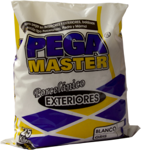 PEGANTE EXTE. PORCELANICO GRIS 25KG PEGAMASTER